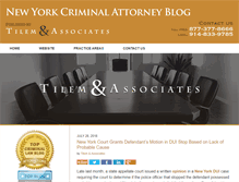 Tablet Screenshot of newyorkcriminalattorneyblog.com